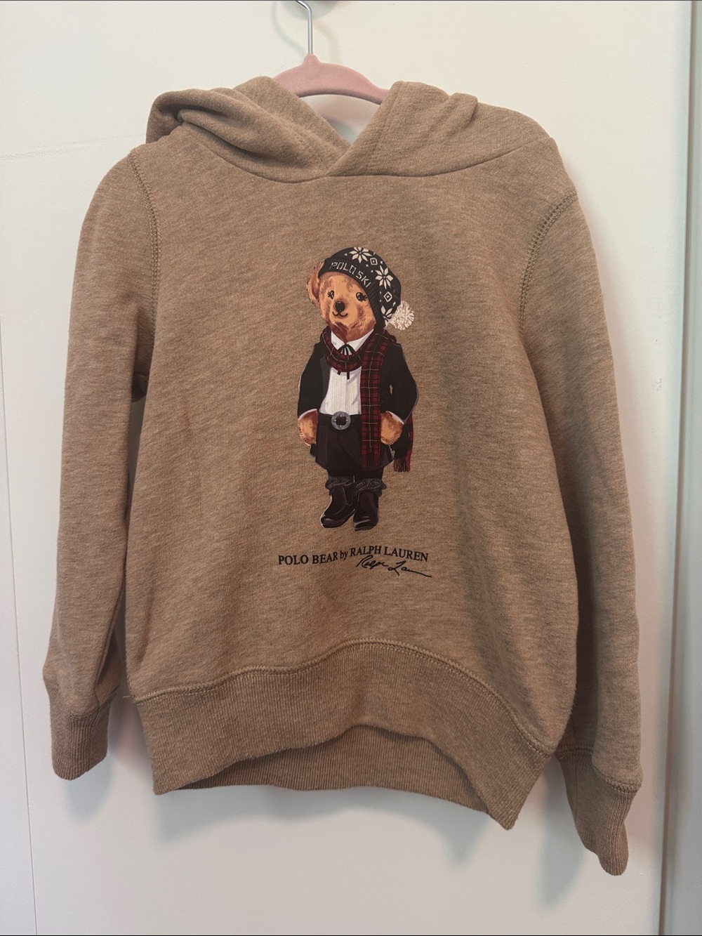 Ralph Lauren Camel Polo Bear Hoodie